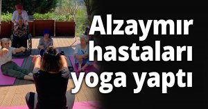 Alzaymır hastaları yoga yaptı