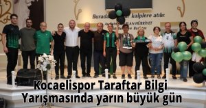 Kocaelispor Taraftar Bilgi Yarışmasında yarın büyük gün