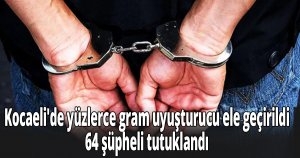 Kocaeli'de yüzlerce gram uyuşturucu ele geçirildi