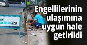 Engellilerinin ulaşımına uygun hale getirildi