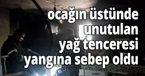 Yaşlı çiftin unutkanlığı yangına sebep oldu