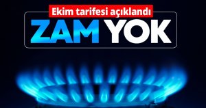 Doğalgazda ekim tarifesi açıklandı