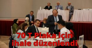 70 T Plaka için ihale düzenlendi