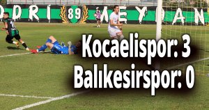 TFF 2. Lig: Kocaelispor: 3 - Balıkesirspor: 0