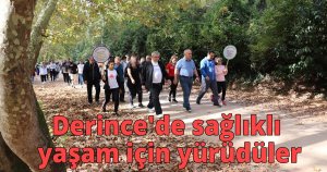 Derince'de sağlıklı yaşam için yürüdüler
