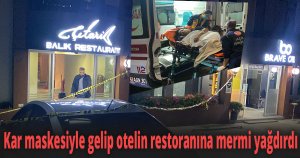 Kar maskesiyle gelip otelin restoranına mermi yağdırdı