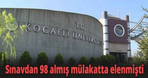 KOÜ'deki usulsüzlüğe yargı dur dedi