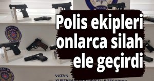 Polis onlarca silah ele geçirdi