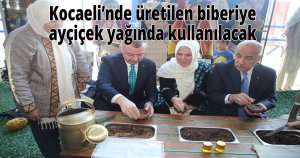  Kocaeli’nde üretilen biberiye ayçiçek yağında kullanılacak