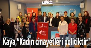 Başkan Kaya, 'Kadın cinayetleri politiktir'