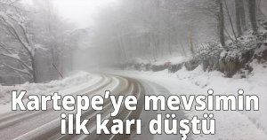 Kartepe’ye mevsimin ilk karı düştü
