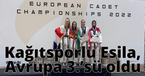 Kağıtsporlu Esila, Avrupa 3.’sü oldu