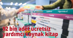 92 bin adet ücretsiz yardımcı kaynak kitap