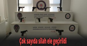Çok sayıda silah ele geçirildi