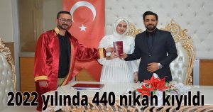  Dilovası’nda 2022 yılında 440 nikah kıyıldı  