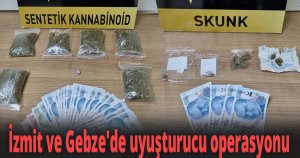 İzmit ve Gebze'de uyuşturucu operasyonu