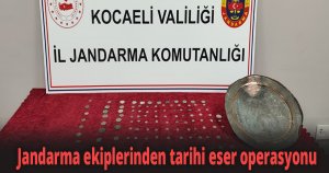 Jandarma ekiplerinden tarihi eser operasyonu