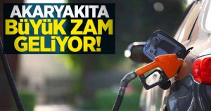 Benzine zam geliyor!