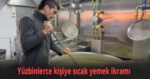 Yüzbinlerce kişiye sıcak yemek ikramı