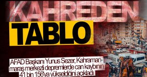  Depremde can kaybı 41 bin 156 oldu