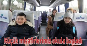 Küçük misafirlerimiz okula başladı