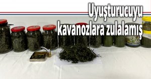 Uyuşturucuyu kavanozlara zulalamış