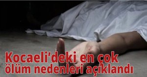 Kocaeli deki en çok ölüm nedenleri açıklandı