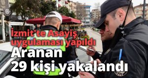 İzmit'te Asayiş uygulaması yapıldı