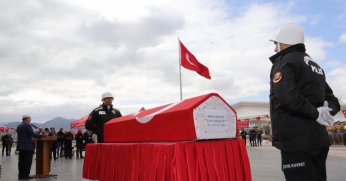 Polis memuru Yunus Bozkurt ebediyete uğurlandı