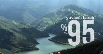 Yuvacık Barajı'nda su seviyesi yüzde 95