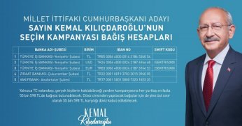 Yasak sürüyor Kılıçdaroğlu’na destek için bağış hesapları açıklandı