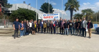 CHP’li milletvekili aday adaylarından grevdeki Kartonsan işçilerine ziyaret
