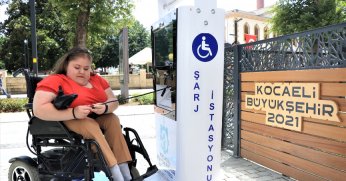 Şehir Hastanesine akülü şarj istasyonu