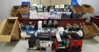 Jandarma ekiplerinden kaçak sigara operasyonu