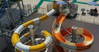 Çift kaydıraklı Aquapark hizmete girdi