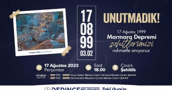 Deprem Şehitlerimiz Dualarla Anılacak