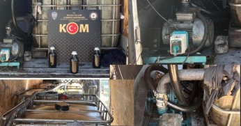 Polis ekipleri kaçak akaryakıt ele geçirdi