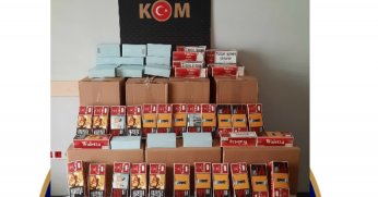130 Bin adet  kaçak makaron ele geçirildi