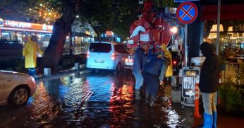 Şiddetli yağışlarda İSU'dan yoğun mesai