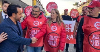 DİSK'in 'Gelirde ve Vergide Adalet' yürüyüşü İzmit’te