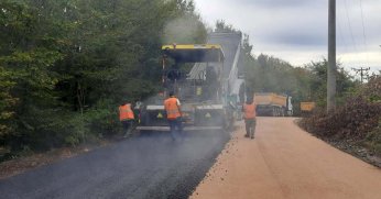 İzmit ana grup köy bağlantı yoluna yeni üstyapı