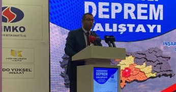 İMO Kocaeli Şube Başkanı Akgün ‘Deprem Çalıştayı`nda konuştu