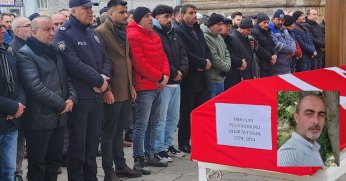 Polis memuru ebediyete uğurlandı