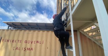 Büyükşehir İtfaiyesi’nden teleferik ekibine eğitim