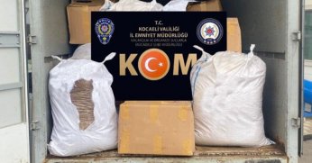 1 ton 260 kilo kaçak tütün ele geçirildi