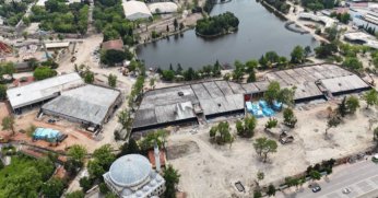 İzmit Millet Bahçesinde kaba inşaatlar tamamlandı