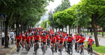 Kocaeli’de pedallar ‘Barış’ için çevrildi