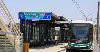 Şehir Hastanesine 15 dakikada bir tramvay