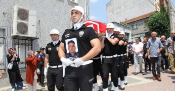 Emniyet müdür yardımcısı son yolculuğuna uğurlandı