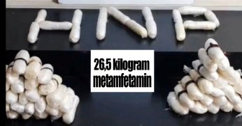 Kocaeli 'de  26,5 kilogram metamfetamin ele geçirildi